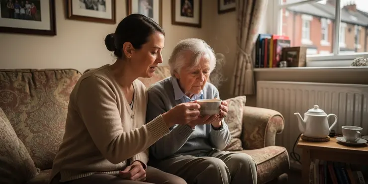 How are live-in caregivers matched with clients?