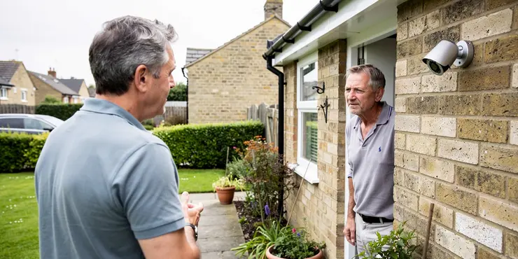 How can I disable my neighbour's security camera?