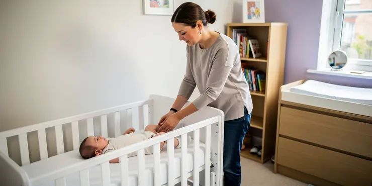 How can I help my baby sleep comfortably without a pillow?