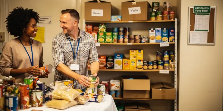 How can I support my local food bank?