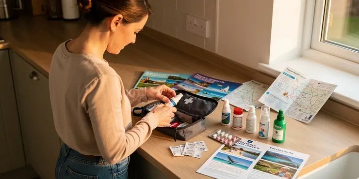 How can UK residents protect themselves from Zika virus when traveling?