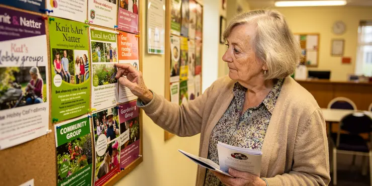 How can older adults find local hobby groups?