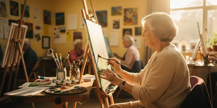 How can older adults overcome the fear of trying a new hobby?