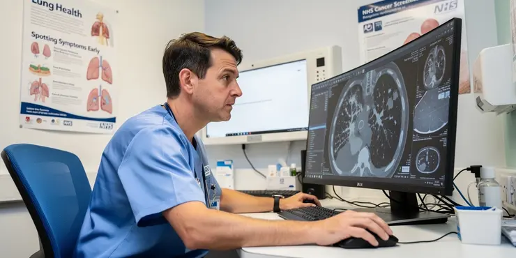 How do AI algorithms detect lung cancer in scans?