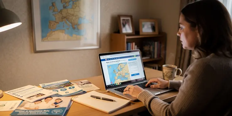 How do I arrange travel and accommodation for medical treatment in the EU?