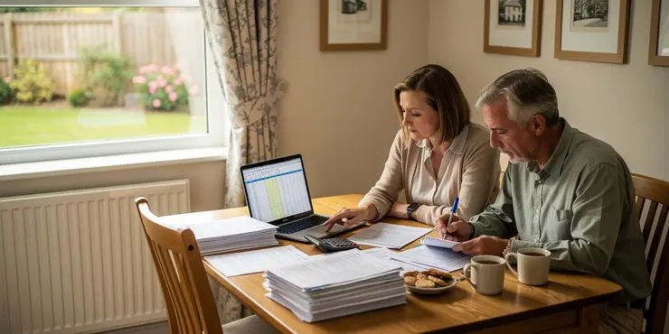 How do I calculate the gain on my property sale?