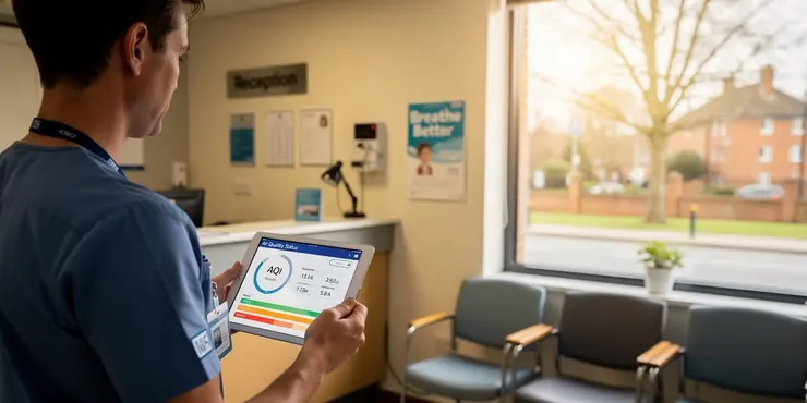 How do I check current air quality levels in my local area?