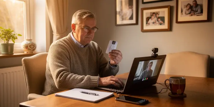 How do I verify my identity when filing online?