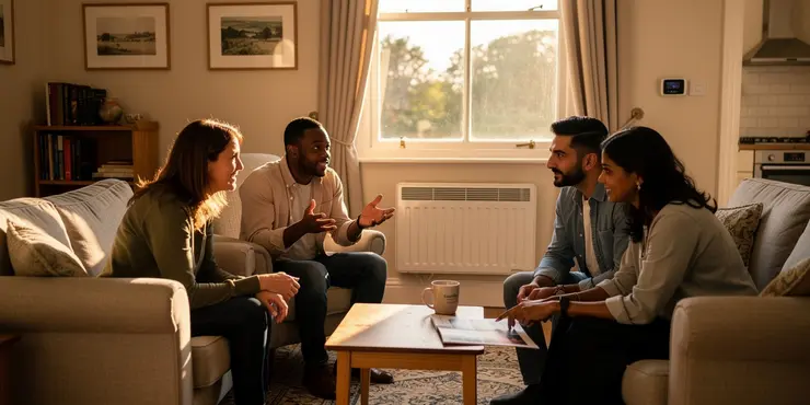 How do energy-efficient home heating options compare with traditional furnaces?