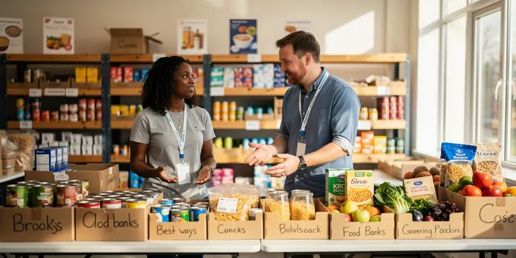 How do food banks get their food?