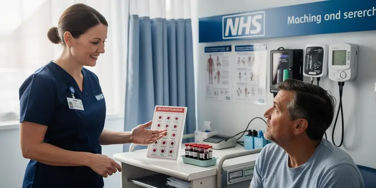 How do healthcare providers match blood for transfusions?