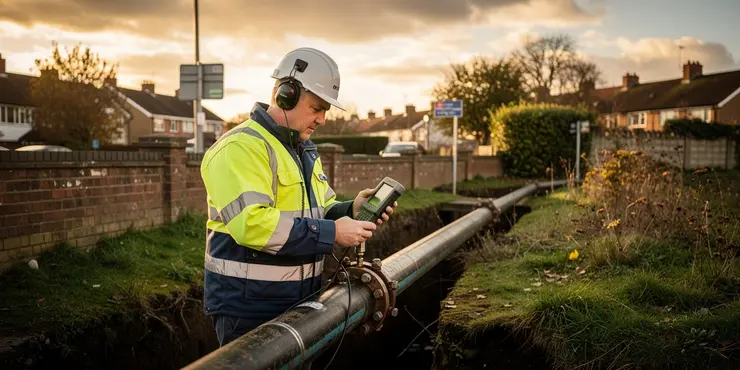 How do water companies detect leaks?