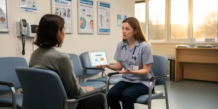 How does cortisol affect the body's stress response?