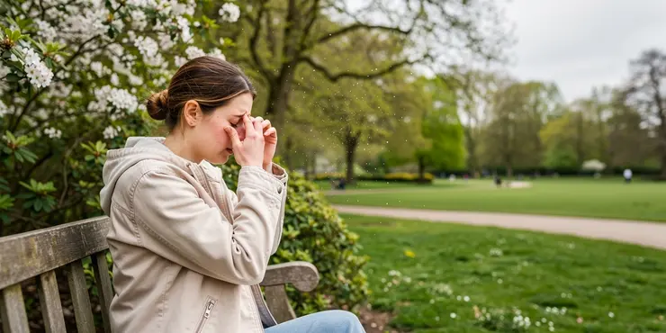 How does pollen affect people with hay fever?