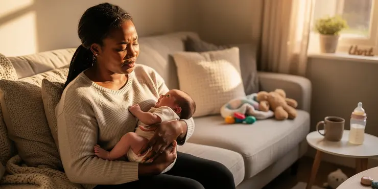 How does postnatal depression affect bonding with the baby?