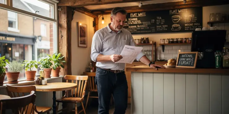 How does the National Living Wage increase impact small businesses?