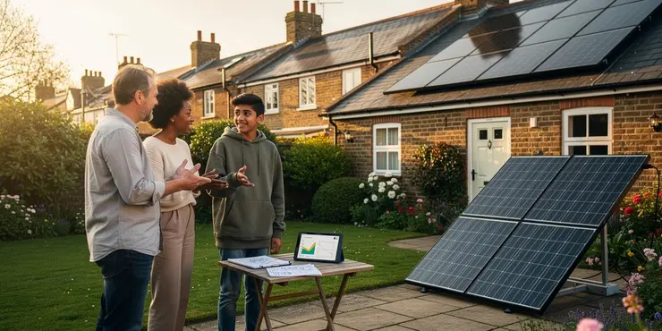 How does unused solar energy disposal work in a residential solar system?