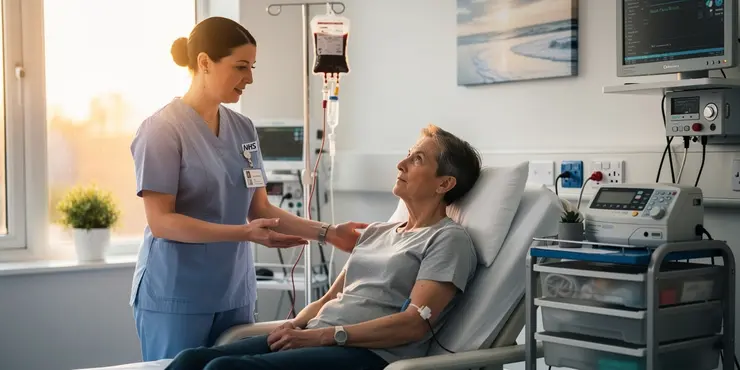 How is a blood transfusion performed?