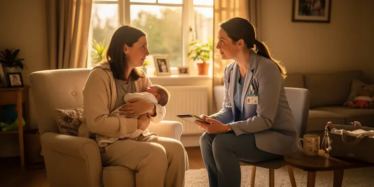 How is postnatal depression diagnosed?