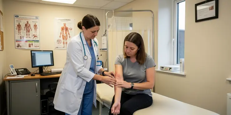 How is shingles diagnosed?