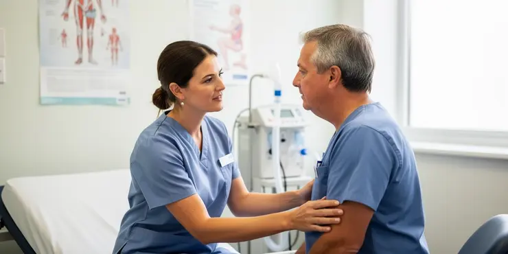 How long does an air physiotherapy session last?