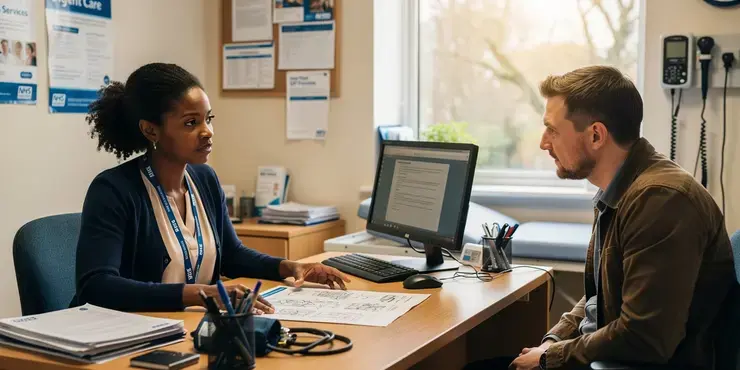 How long does an urgent NHS treatment request for worsening condition take to process?