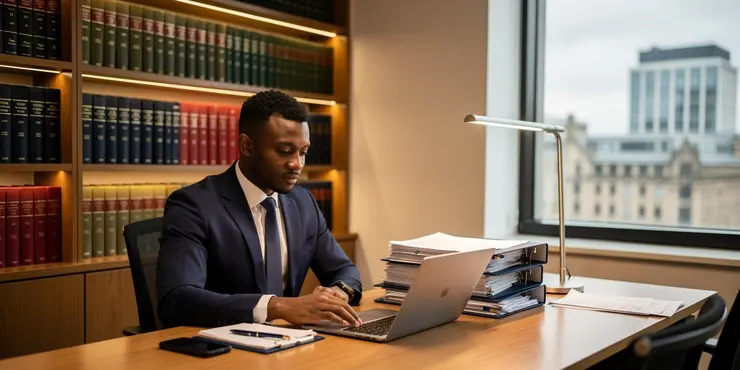 How long is a Crown Court case length in the UK if the case goes to trial?