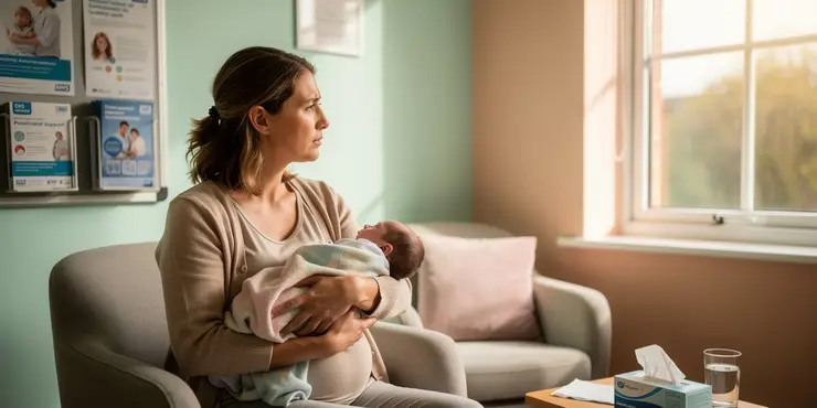 How soon after childbirth can postnatal depression occur?