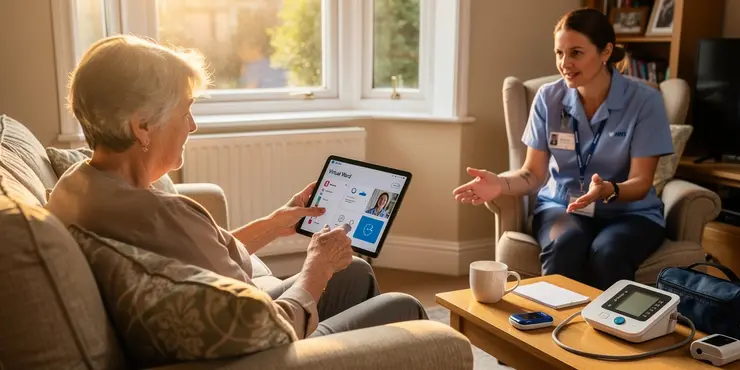 Is my data secure on a virtual ward?