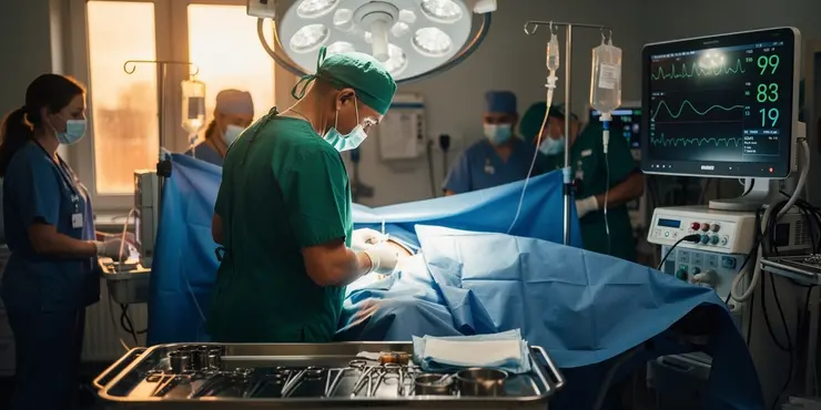 Is surgery always required to treat flesh-eating disease?