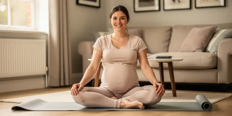 Mat and gym ball exercises with pregnancy related Pelvic Girdle Pain