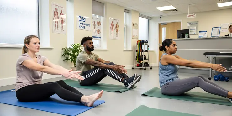 Pilates for back pain: Seated waist twist | NHS