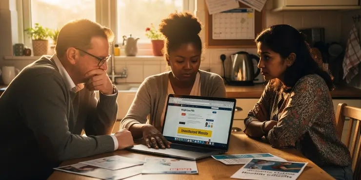 Should I trust weight loss drugs bought from unauthorized websites?