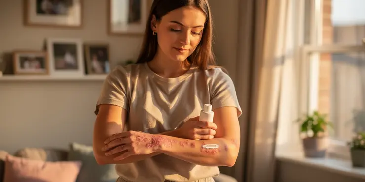 What are common symptoms of eczema?