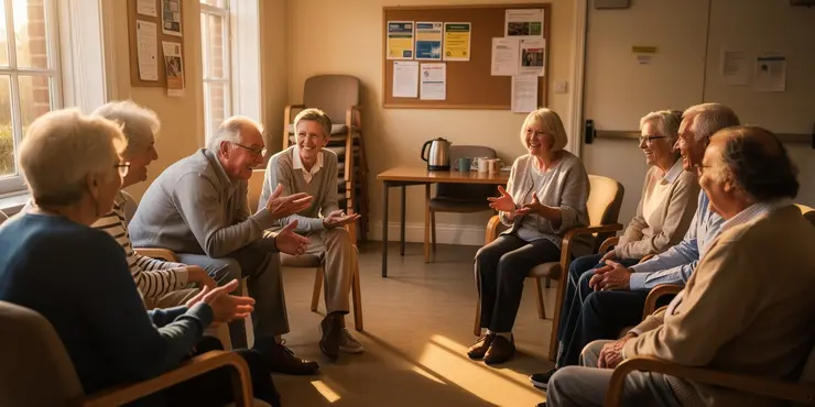 What are some common fears or hesitations older adults have about joining new groups?