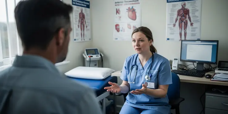 What are the symptoms of arterial thrombosis?