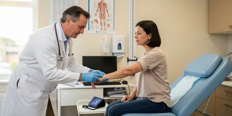 What are the symptoms of scabies?