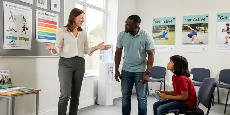 What are the weekly exercise recommendations for adults and children?
