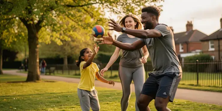 What bone-strengthening activities are included in weekly exercise recommendations for adults and children?