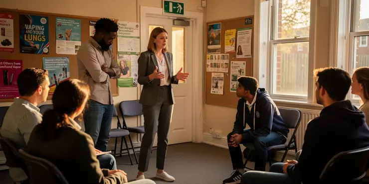 What chemicals have been found in secondhand vapor?