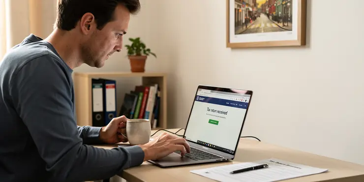 What happens after I file my tax return online?