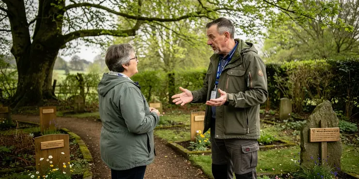 What happens if the woodland burial site is full?