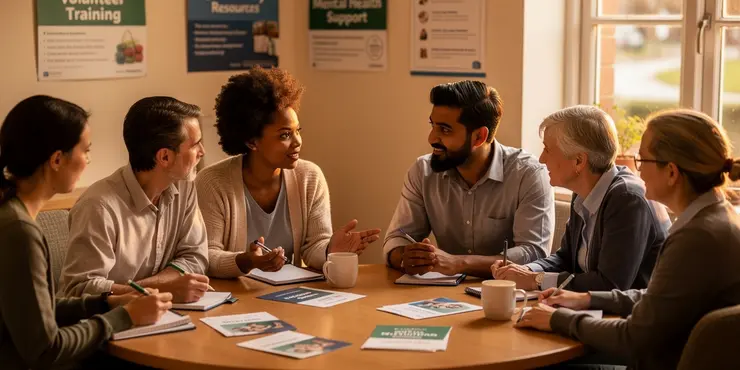 What help is available to helpers in the community?