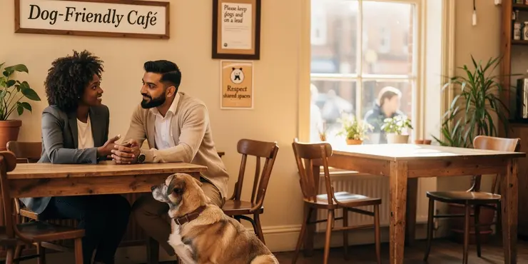 What hygiene rules apply when bringing dogs into shops cafes public transport?