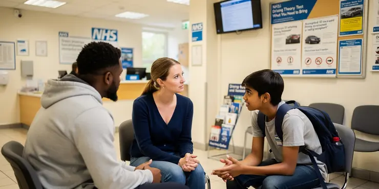 What identification is required for the theory test?