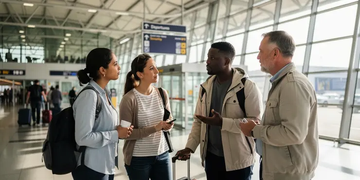 What if I have a medical condition during airport screening after travelling to an outbreak area?