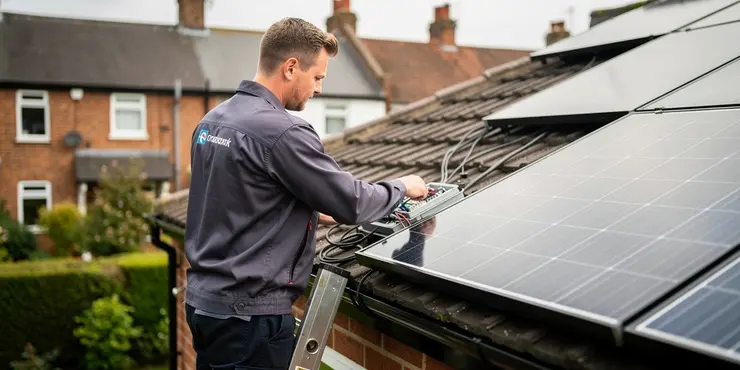 What inspection tasks are included in solar panel maintenance requirements?