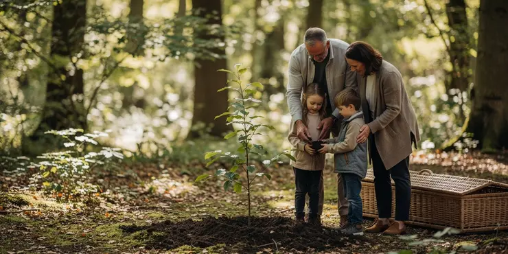What is a woodland burial?