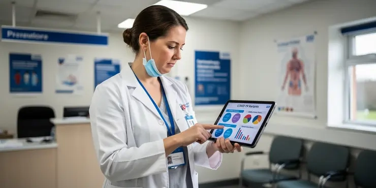 What is being done globally to track COVID-19 variants?