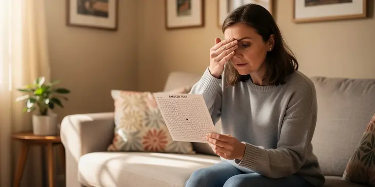 What is self-testing for eye patients?